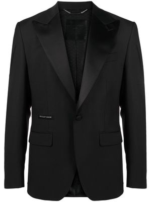 Philipp Plein slim fit tiger motif suit jacket - Black