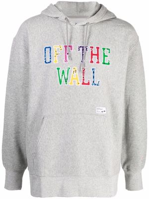 Vans embroidered Off-The-Wall hoodie - Grey