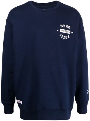 izzue x Neighborhood logo-print sweatshirt - Blue
