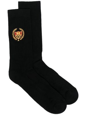 BEL-AIR ATHLETICS side logo-detail socks - Black