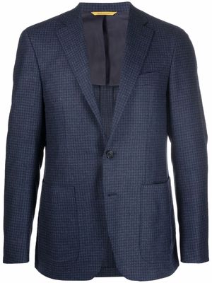 Canali single-breasted wool blazer - Blue