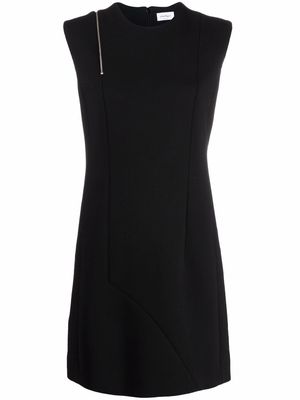 Salvatore Ferragamo zip-shoulder mini dress - Black