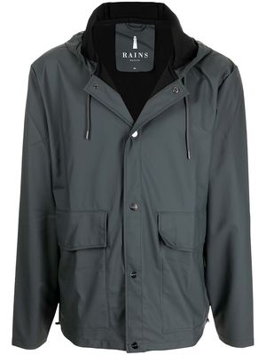 Rains hooded short jacket - Grey