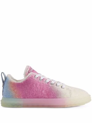 Giuseppe Zanotti Blabber textured ombre sneakers - Pink