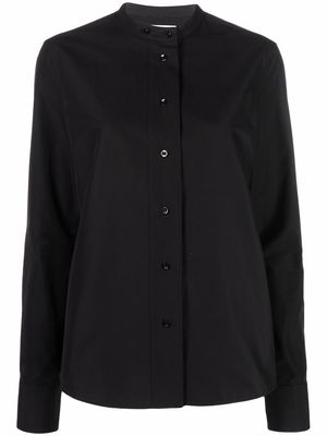 Jil Sander band-collar cotton shirt - Black
