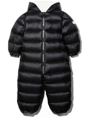 Moncler Enfant all-in-one puffer snowsuit - Black
