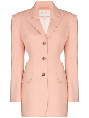 Materiel cut-out single-breasted blazer - Pink