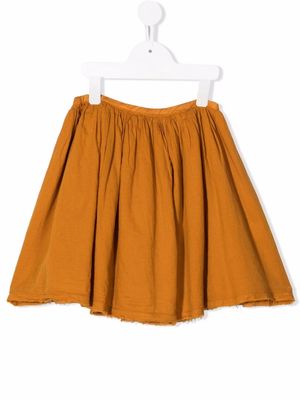 Longlivethequeen pleated organic cotton mini skirt - Yellow