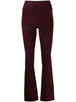 Sylvie Schimmel flared suede trousers