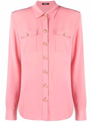 Balmain button-up fitted shirt - Pink