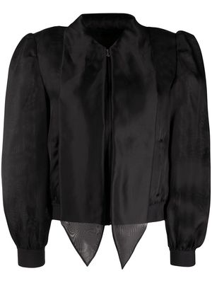 Moschino pussy-bow puff-sleeve blouse - Black