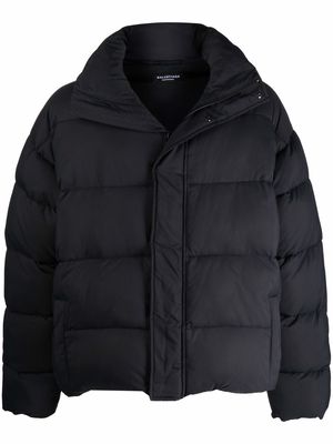 Balenciaga BB-logo puffer jacket - Black