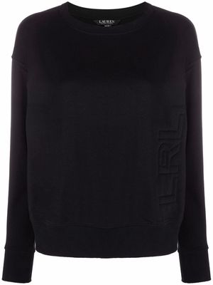 Lauren Ralph Lauren French terry embossed-logo sweatshirt - Black