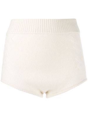 Cashmere In Love knit Mimie shorts - White