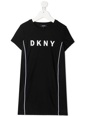 Dkny Kids logo-print T-shirt - Black