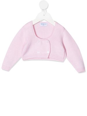 Siola fine-knit buttoned cardigan - Pink