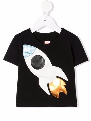 WAUW CAPOW by BANGBANG To the Moon T-shirt - Black