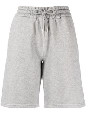Off-White Diag-stripe drawstring shorts - Grey