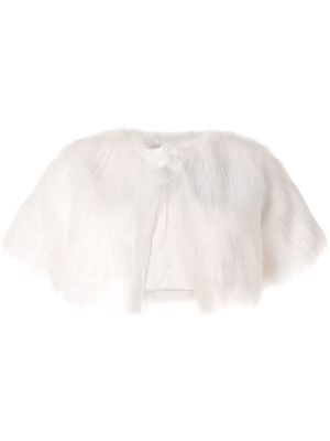 Unreal Fur faux fur shawl - White