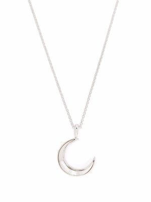 Dinny Hall moon charm pendant necklace - Silver