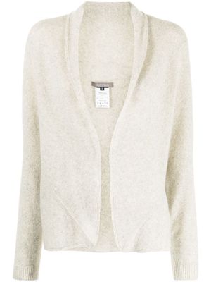 Suzusan shawl-collar cashmere cardigan - Grey