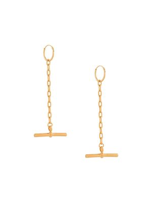 Coup De Coeur T Bar drop earrings - Gold
