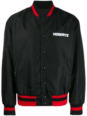 Versace embroidered Medusa bomber jacket - Black