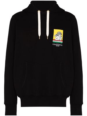 Casablanca Racing cherub hooded sweatshirt - Black