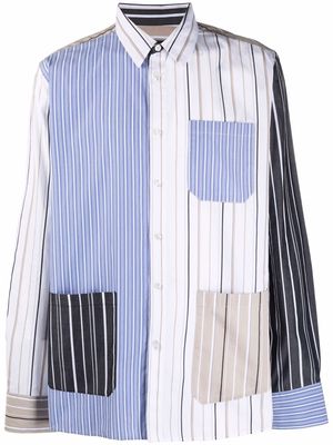 Viktor & Rolf Mix Stripe Pocket shirt - Neutrals