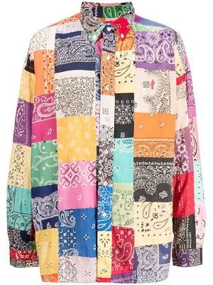 Readymade patchwork cotton shirt - Multicolour