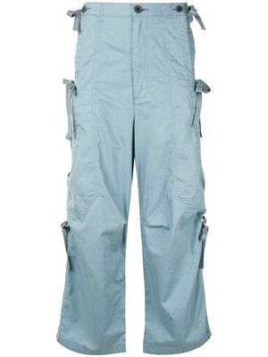UNDERCOVER straight-leg cargo trousers - Blue