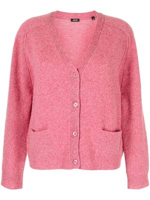 ASPESI fine-knit wool cardigan - Pink