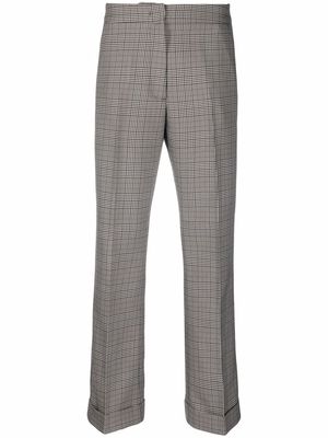 Essentiel Antwerp abuela cropped checked trousers - Grey