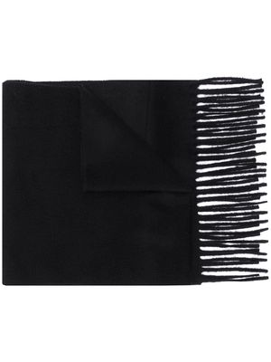 Filippa K fine knit frayed edge scarf - Black