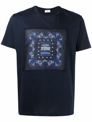 ETRO bandana-print cotton T-shirt - Blue