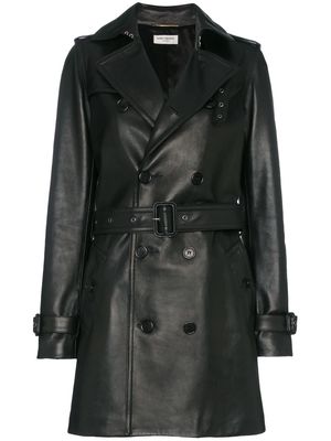 Saint Laurent Double breasted trench coat - Black