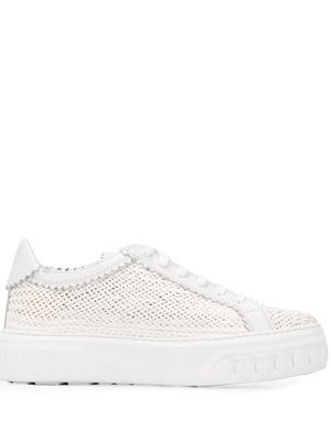 Casadei woven low-top trainers - White
