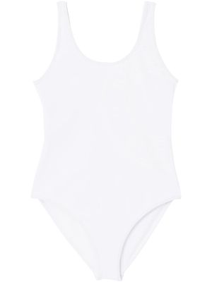 Burberry logo-graphic swimsuit - White