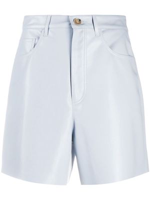 Nanushka Leana high-waisted shorts - Blue