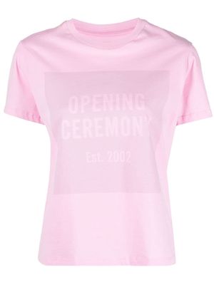 Opening Ceremony box logo T-shirt - Pink