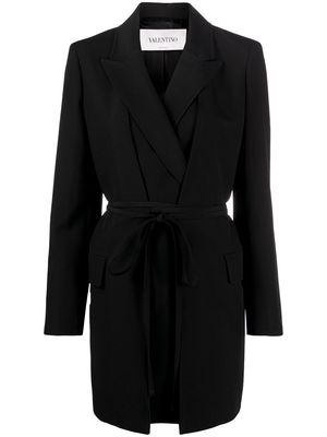 Valentino tie-waist wool blazer - Black