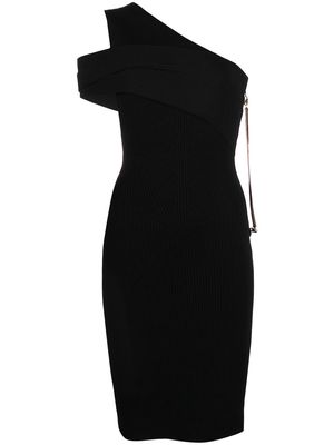 AZ FACTORY MyBody asymmetric wrap dress - Black