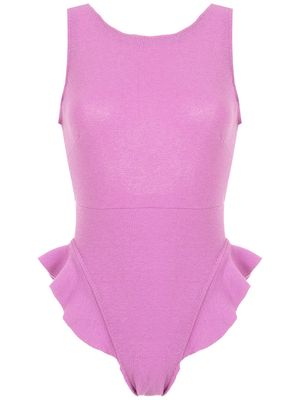 Clube Bossa Goya ruffle trim swimsuit - Pink