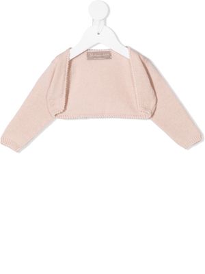 La Stupenderia cropped wool cardigan - Pink