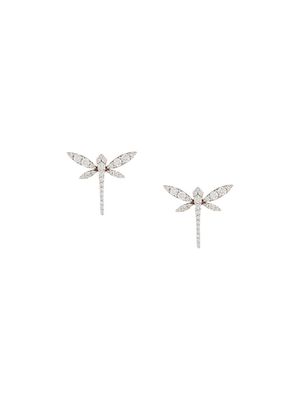 Anapsara 18kt rose gold and diamond Mini Dragonfly earrings - Pink
