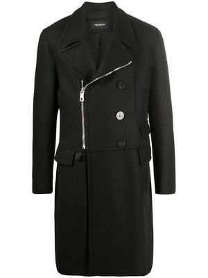 Neil Barrett zip-up long-sleeved coat - Black