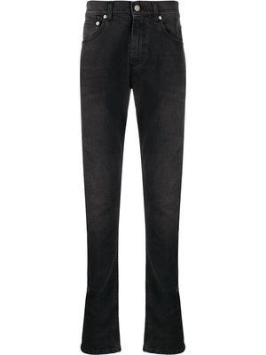 Alexander McQueen dragon patch slim-fit jeans - Black