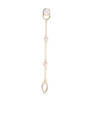 Courbet 18kt recycled yellow gold CO laboratory-grown diamond mono hanging earring