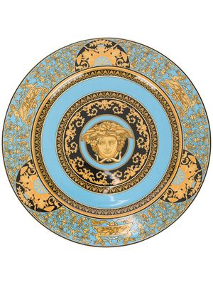 Versace Medusa baroque-print plate - Blue