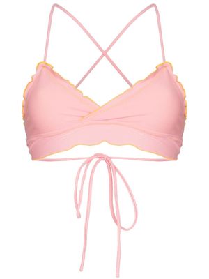 sherris triangle bikini top - Pink